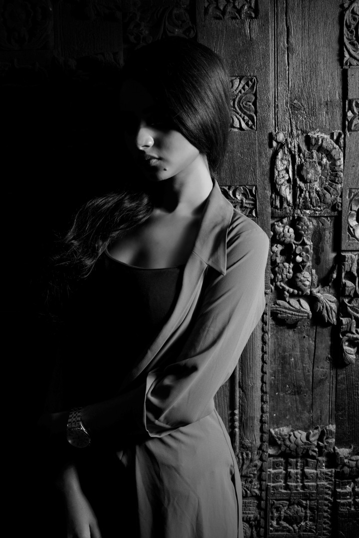 Dramatic Shadow Noir Portrait