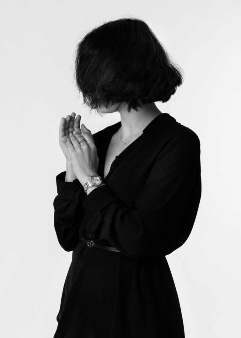Minimal Studio Silhouette Pose